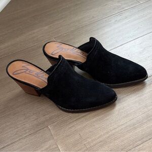 Zodiac Women's Black Leather Mules Size 7